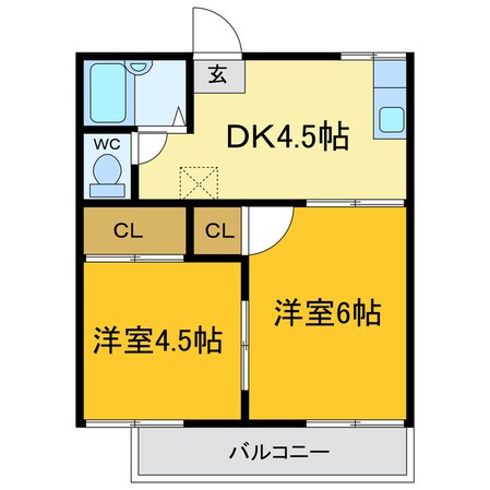 コーポ末広の物件間取画像